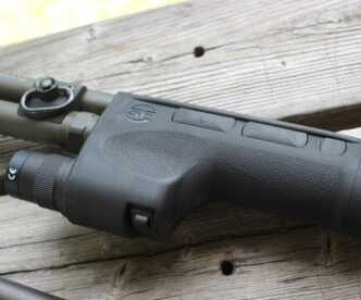 The 870 Perfected? Nighthawk's Shotguns The SureFire forend is solid, and a great option for direct lighting.