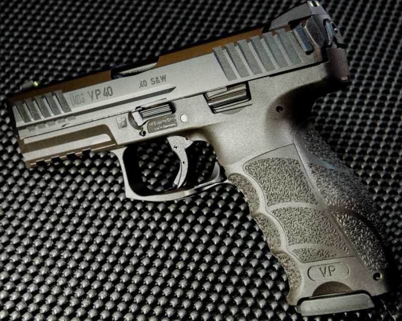 H&K VP40 Review– Great Pistol with More Punch One of the advantages of the thicker slide on the VP40 is deeper cut serrations for a better grip.