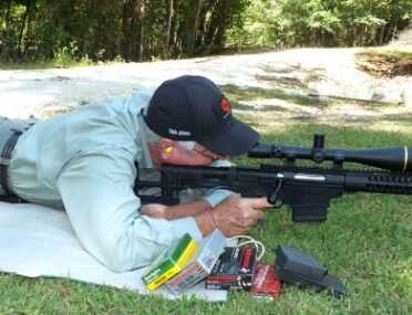 The New Ruger Precision Rifle--Everything Done Right? Prone Accuracy testing was done prone with a bipod at 100 and 200 yards.