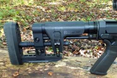 The New Ruger Precision Rifle--Everything Done Right? One of the best features was the fully adjustable stock. Both cheek piece height and length of pull were fast to adjust and had a wide range of movement.