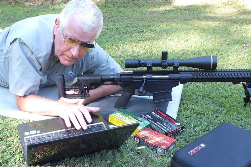 The New Ruger Precision Rifle--Everything Done Right? During my testing, I used the Bullseye Camera AmmoCam to monitor groups. It is a remote camera that lets you see real time results.