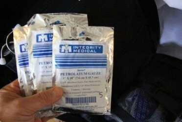 Prepping 101: Building a Mobile Trauma Hospital Bag Petrolatum gauze is gold if you can find it cheap.