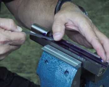 Hand Building a Custom 1911 (The Bob Marvel Way) If you're not used to using hand files much - you will be when you're done.