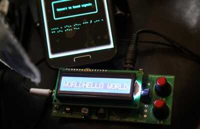 Turning text into audible tons is easiest done on your phone with one of several CW encoding programs. With some adjustment I got the decoder to successfully decode when sent directly from the phone headphone jack, at 20wpm. 