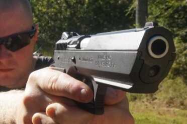 Elements of the design are reminisent of both CZs and The Desert Eagle.