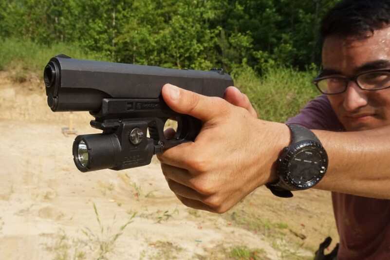 The whole system together brings a whole new set of possibilities to a standard 1911. 