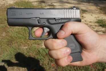 3D Printed Mag Extension for the Glock 43--Sintercore It adds grip length, capacity, and can even be stippled if you want.
