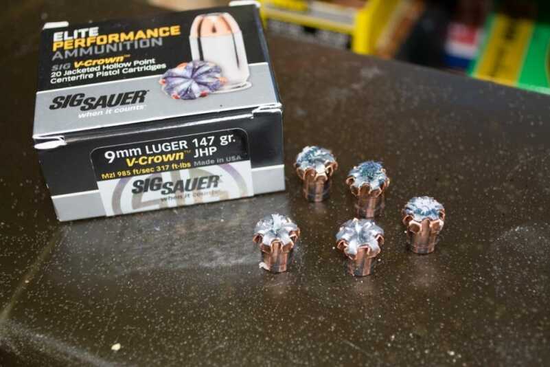 The slower and heavier 147-grain 9mm projectiles worked just fine in the Clear Ballistics 10% gel block test.