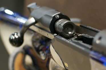 Incredible Colors for the Blaser R8 Rifles -- SHOT Show 2016 The straight pull is easy to work from the shoulder.