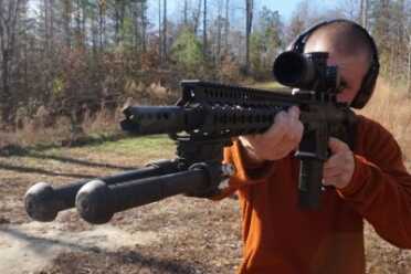 Finally a .308/7.62 Battle Rifle from Daniel Defense - DD5V1 Review - SHOT Show 2016 The recoil pushed back instead of rocking the muzzle up, which means easily repeatable accuracy with shorter split times.