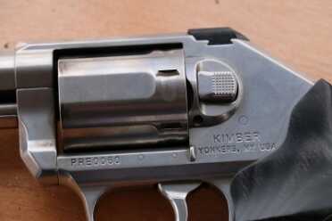 A Revolver from Kimber? SHOT SHOW 2016 The cylinder release.