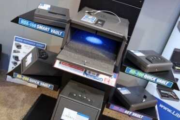 Liberty Safe: New Fatboy, Biometric Handgun Vaults -- SHOT Show 2016 Small storage options from Liberty offer fast access.
