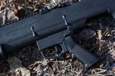 But loading the gun itself isn't as easy as it is on a typical 500. Actuate the safety, flip it upside down, and fill it up.