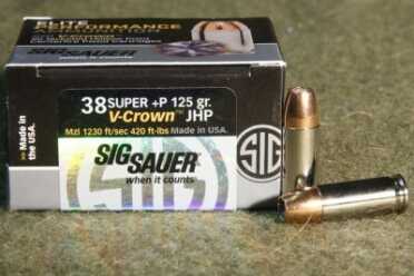 .38 Super Conversion: Upgrade a Self-Defense Gun Sig Sauer .38 Super JHP Personal Defense