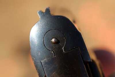 The rear sight.