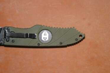 The tip of the handle also functions as a pressure-point implement.  