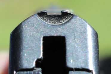 Kel-Tec P3AT--3 Year Review Rear sights in all their humble glory.