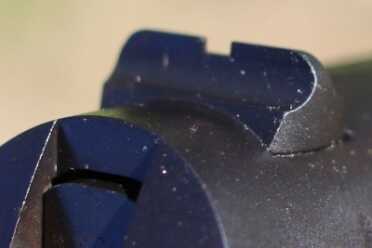 Small rear sights like the originals. 