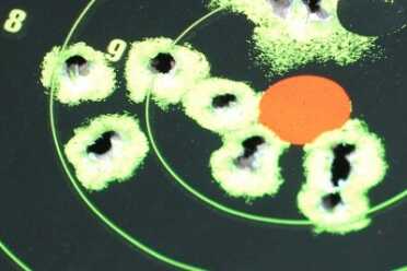 Mother's Day is Coming--Chic Lady for your Mom? Two groups of five. Different ammo. The Hornady shot straight, while the Winchester Train and Defend drifted left.