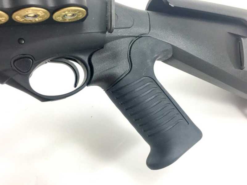 Provided there is a shoulder stock, I've found that I really like a pistol grip for administrative handling ease if nothing else.