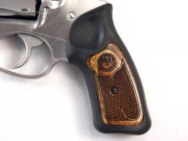 .357 Buster? Ruger’s .327 SP101 Delivers Magnum Force & Extra Firepower! The Ruger SP101 comes with a set of comfortable synthetic grips with a an attractive wood insert with the Ruger logo.
