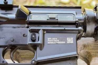 FN Military Collector Series M4—True Mil-Spec 5.56 Carbine! Full Review The trigger on the sample rifle was heavy, but had a clean break. Note the UID label.