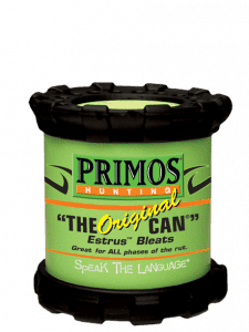 Deer Camp: Top Tips For Effective Deer Calling Primos—with its Original Can—was one of the first companies to roll out an estrus bleat call for hunting that is easy to use and has excellent volume.