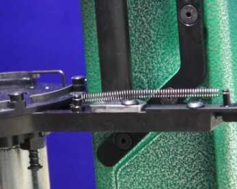Testing function of the primer feeding system during setup. 