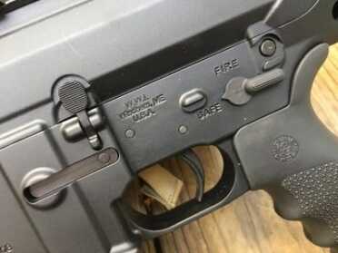 All the controls are right where you would expect, and for the most part, interchangeable with standard AR-15 parts. 