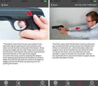 The MantisX app has a great tutorial to get you up and running fast. It also provides detailed images and descriptions for all the technique flaws MantisX identifies in your trigger pull.
