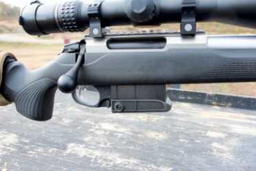 Long-Range Sleeper: The Tikka T3X Compact Tactical Rifle—Full Review. The steel magazine does not protrude much past the trigger guard.