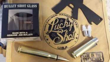 Trench Art Inspired Novelties From Empty Cases & Bullets - Lucky Shot USA - SHOT Show 2017 Trench Art Inspired Novelties From Empty Cases & Bullets - Lucky Shot USA - SHOT Show 2017