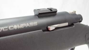 The Compass comes with scope ring bases installed, so adding an optic requires only the right size rings. 