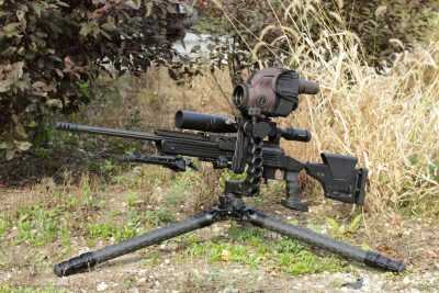 Sniper Rifle & Spotting Scope Mount w/Tripod - Cruxord - SHOT Show 2017 Sniper Rifle & Spotting Scope Mount w/Tripod - Cruxord - SHOT Show 2017