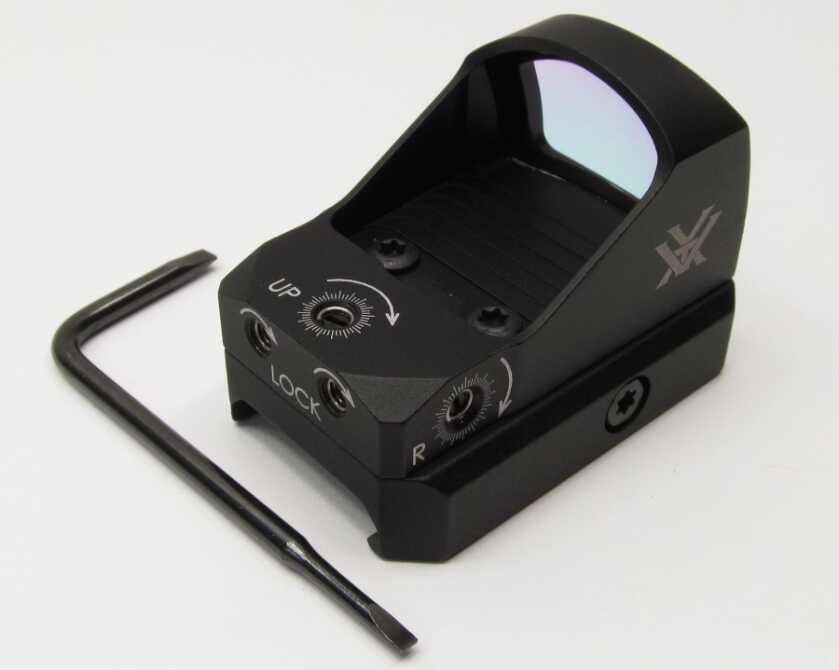 Vortex Viper recessed windage and elevation adjustments with locking screws