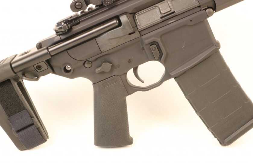 The SIG MCX Rattler eschews a forward assist device and sports a bilateral safety and magazine release.