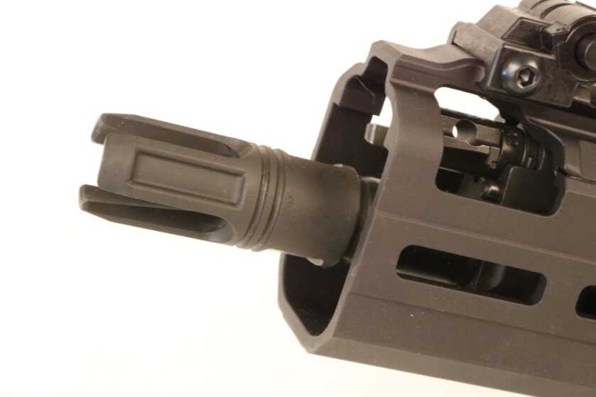 The two-position gas system on the MCX Rattler is easily adjusted with either the tip of a bullet or your finger. One setting is for subsonic ammo.