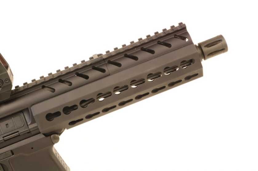 The SIG MPX sports a KeyMod handguard available in a variety of lengths.