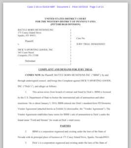 Dick's Facing .4 Million Lawsuit following Ammo Deal Dick's Facing .4 Million Lawsuit following Ammo Deal