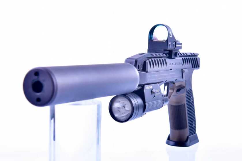 The Laugo Alien Pistol - Completely New Design - GunsAmerica Exclusive The Laugo Alien Pistol - Completely New Design - GunsAmerica Exclusive