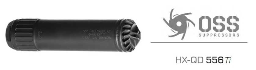 OSS Suppressors New HX-QD 556 Ti Now Shipping, Updated 556 and 556k Too