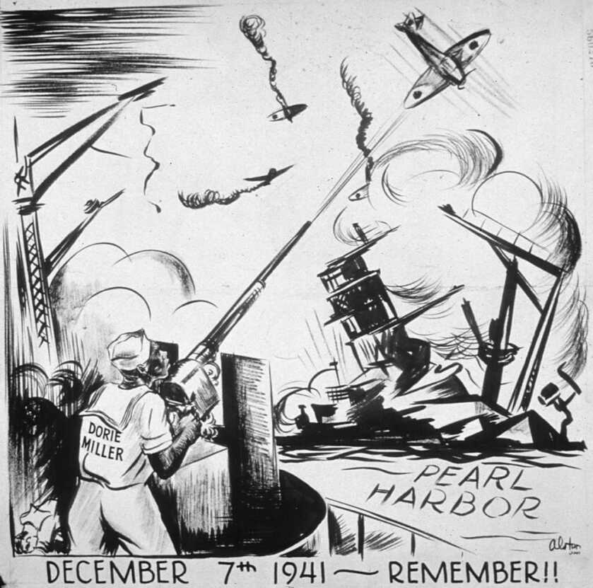 Pearl Harbor: Dorie Miller and his .50-caliber Browning Machinegun Pearl Harbor: Dorie Miller and his .50-caliber Browning Machinegun