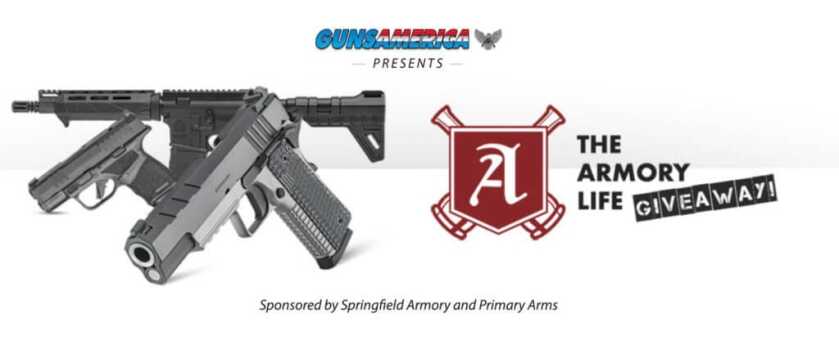GunsAmerica Presents 'The Armory Life Giveaway' - K in Prizes, Multiple Winners! GunsAmerica Presents 'The Armory Life Giveaway' - K in Prizes, Multiple Winners!