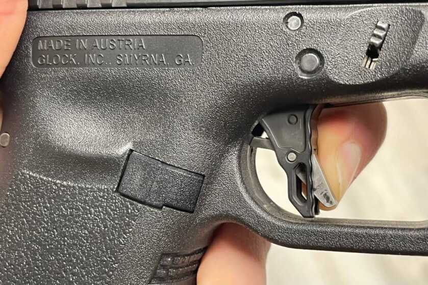 Velocity Glock 19 Trigger by Killer Innovations Killer Innovations Velocity Glock Trigger safety blade