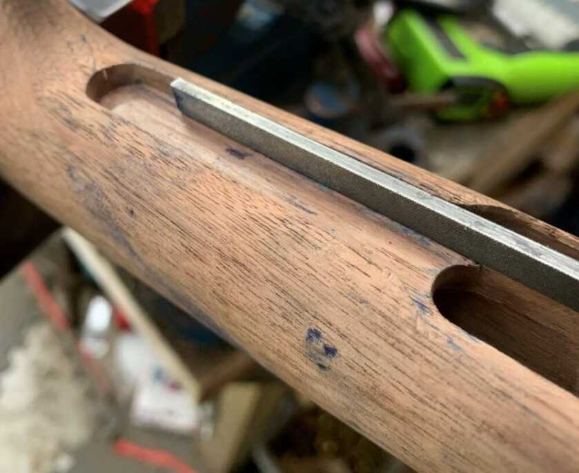 Fitting and Finishing a Wood Rifle Stock on an Original 1895 Winchester Fitting and Finishing a Wood Rifle Stock on an Original 1895 Winchester