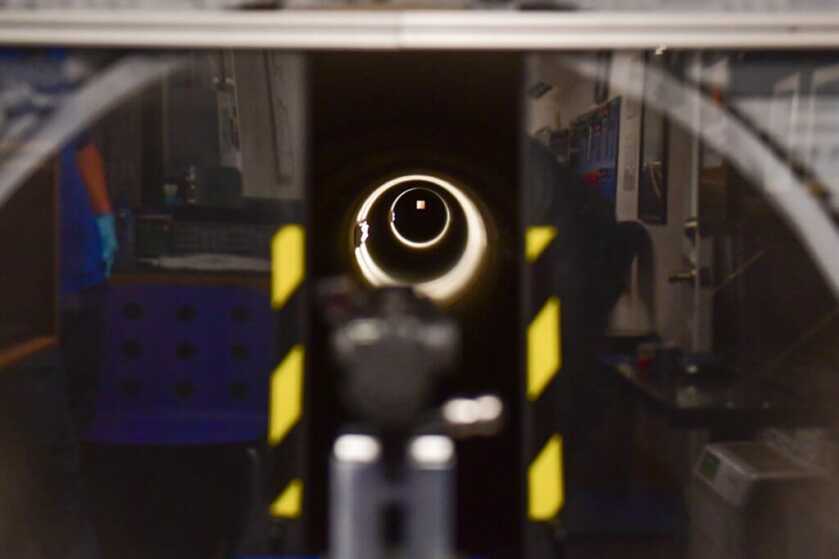 The Lapua 100 meter test tube (inside)