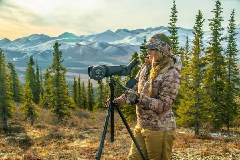 Cold weather hunting mid-layer setup for drying clothing and staying warm
