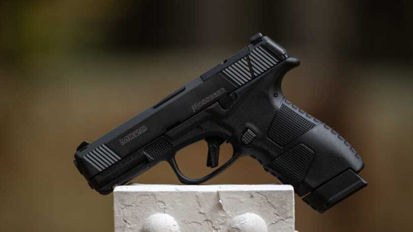 Mossberg MC2C on a steel target