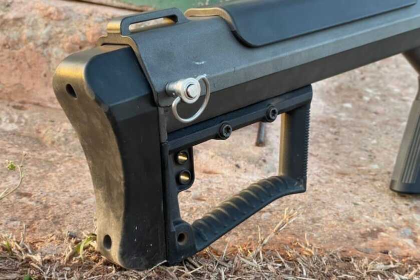 Rubber butt pad, thermal cheek guard, and rear hand module for the Barrett M107A1