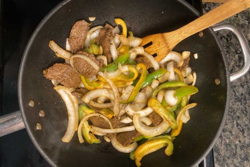 Easy Venison Fajitas Venison fajitas steak and veggies